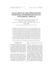 evaluation of the immunotoxic potential of pharmaceuticals - Drug ...