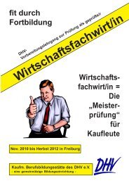 Vorbereitungslehrgang zur Prüfung als geprüfte/r Wirtschaftsfachwirt ...