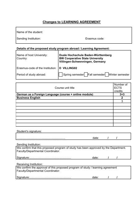 Application Form International Students -Academic Semester-
