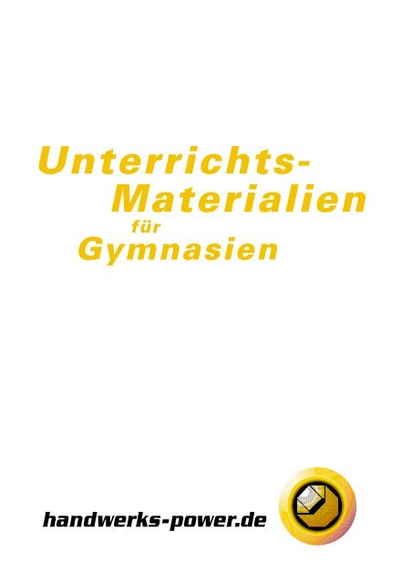 Arbeitsplatzerkundung – Beobachtungsbogen lang - Handwerks ...