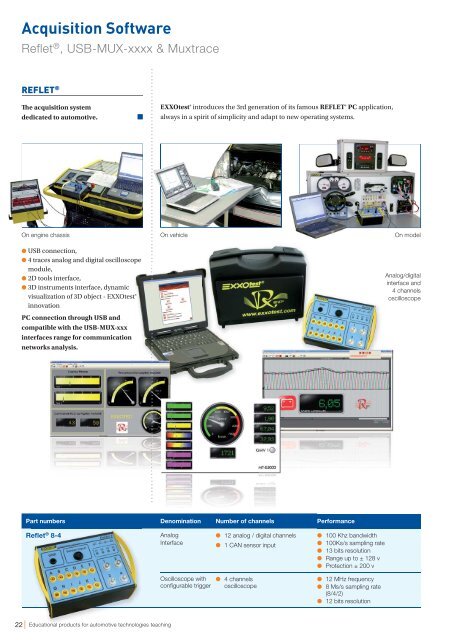 Educational Products for Automotive Technology ... - Exxotest