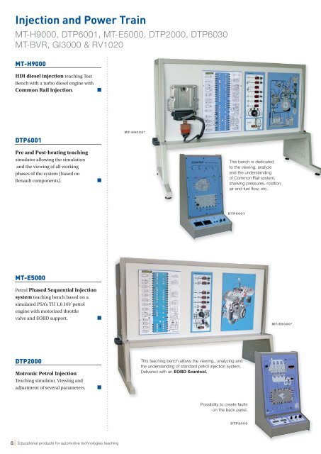 Educational Products for Automotive Technology ... - Exxotest