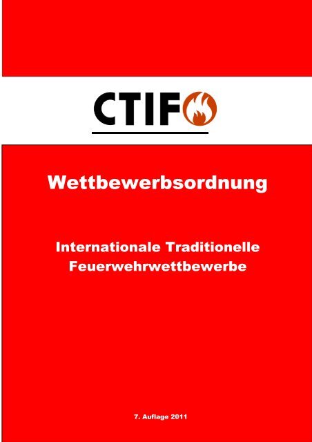 Wettbewerbsordnung - Deutscher Feuerwehrverband