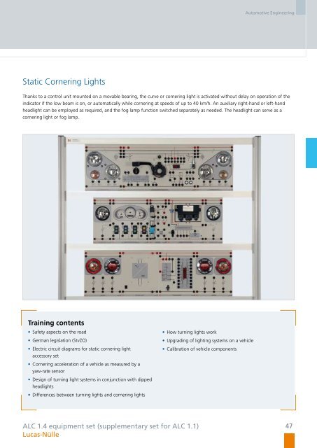 Training and Further Education in Automotive ... - techno volt