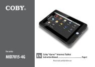 MID7015-4G - COBY Electronics
