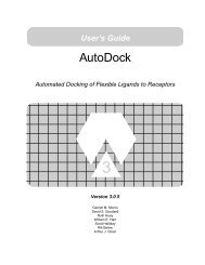 Appendices - AutoDock - The Scripps Research Institute