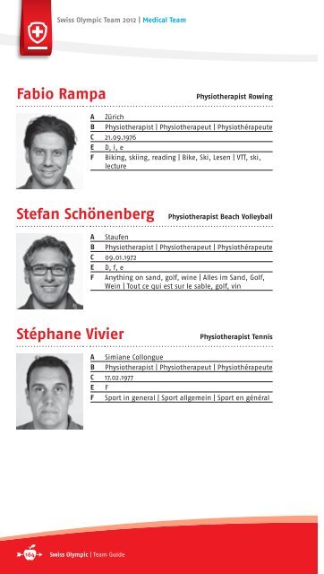 team guide - Swiss Olympic