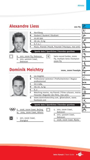 team guide - Swiss Olympic