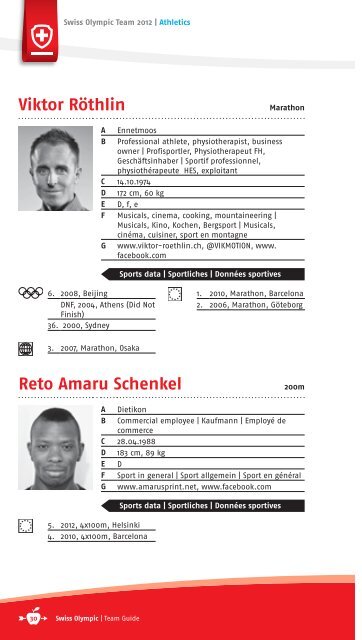 team guide - Swiss Olympic