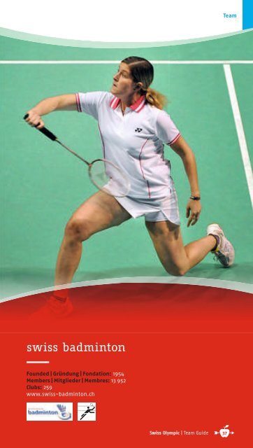 team guide - Swiss Olympic