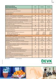 Komfort - Premium (pdf, 101 KB) - DEVK Versicherungen