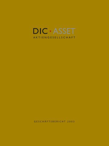 DIC Asset Geschäftsbericht 2003 - DIC Asset AG