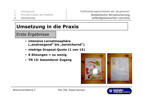 Didaktische Strukturierung selbstgesteuerten Lernens