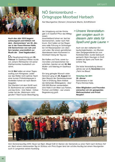 Gemeindezeitung - Gemeinde Moorbad Harbach