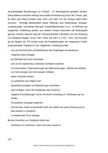 Möglichkeiten und Grenzen der Integrierten Fortbildung der Polizei ...