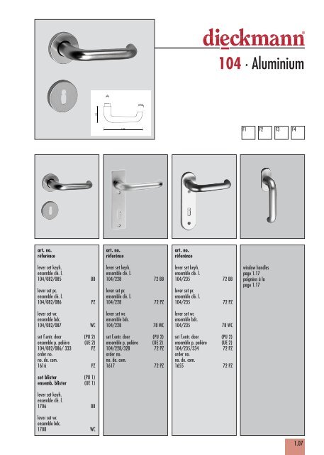 stainless steel · inox - Dieckmann