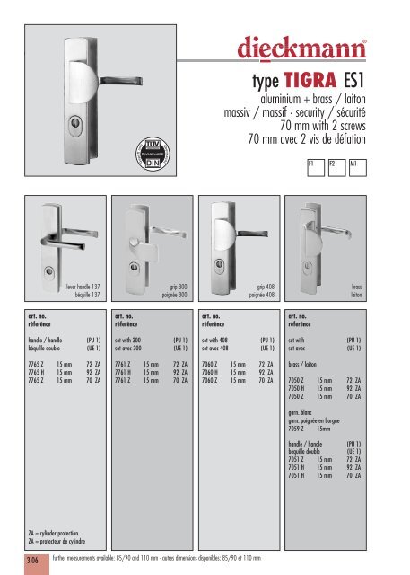 stainless steel · inox - Dieckmann