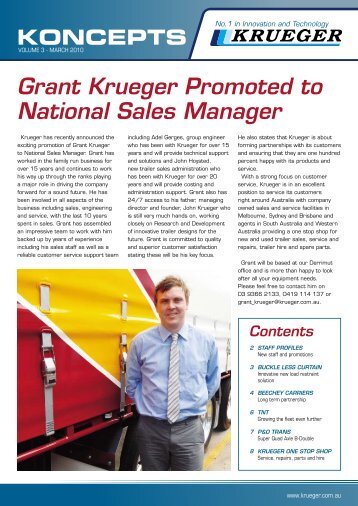 Grant Krueger Promoted To National Sales Manager – Contents