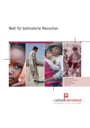 Welt für behinderte Menschen - Caritas international