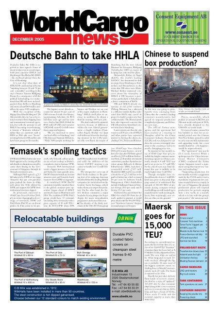 Deutsche Bahn to take HHLA Chinese to suspend - WorldCargo ...