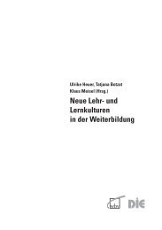 Von Lehr-/Lernkulturen - Deutsches Institut für Erwachsenenbildung