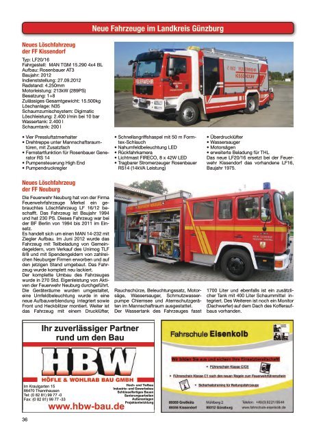 Ausgabe des Jahres 2012 - Kreisfeuerwehrverband Günzburg