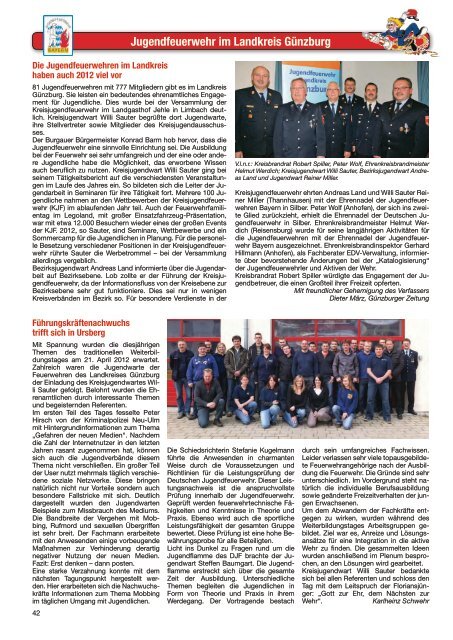 Ausgabe des Jahres 2012 - Kreisfeuerwehrverband Günzburg