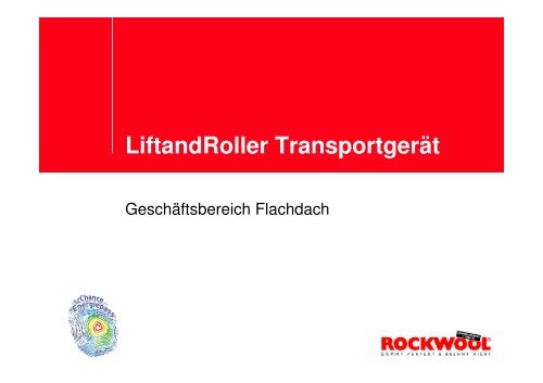 LiftandRoller Transportgerät - DEG Alles für das Dach eG