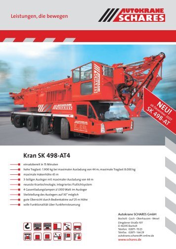 Kran SK 498-AT4 - Autokrane Schares