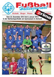 Hallenjournal - BC Aichach