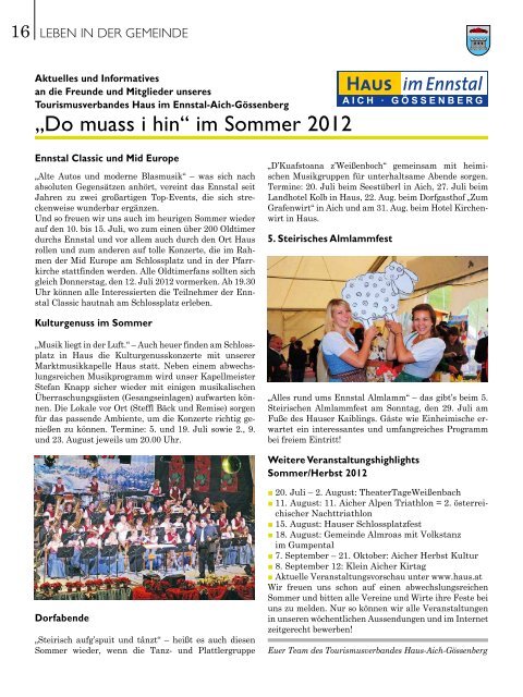 Info & Service - Gemeinde Haus