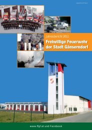 Jahresbericht 2011 der Freiwilligen Feuerwehr der Stadt Gänserndorf