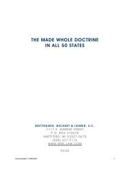 the made whole doctrine in all 50 states - Insurance Litigation ...