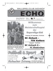 Umbruch_Ausgabe_07: Umbruch_Ausgabe_01 - BC Aichach