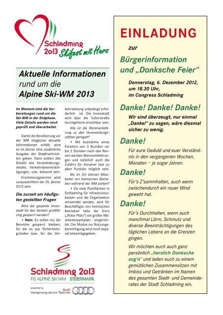 Ausgabe Dezember 2012 - Schladming