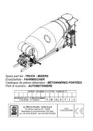 Spare part list - TRUCK - MIXERS Ersatzteiliste - FAHRMISCHER ...