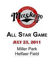 ALL STAR GAME JULY 23, 2011 Miller Park Helfaer Field