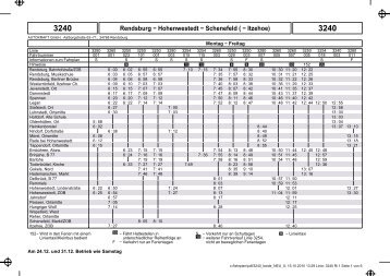 Rendsburg − Hohenwestedt − Schenefeld ( − Itzehoe) - Rathje