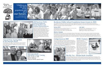 our future. - Rochester Public School Foundation
