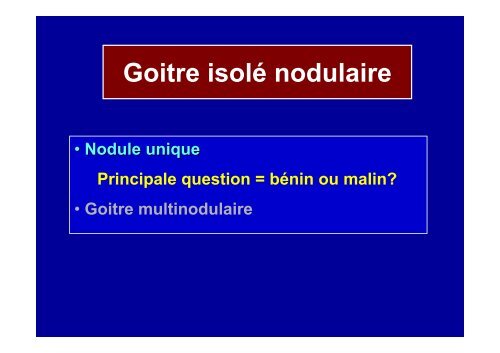 Conduite du diagnostic devant un goitre