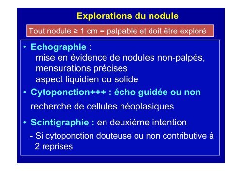 Conduite du diagnostic devant un goitre