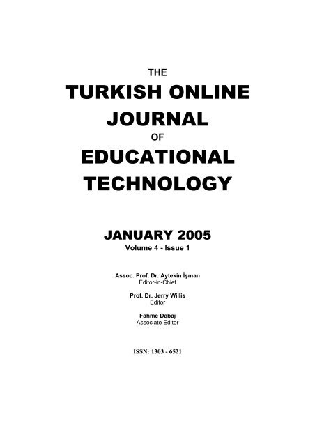age tojet the turkish online journal of educational technology