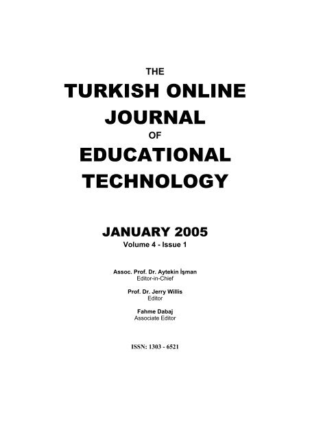 Age Tojet The Turkish Online Journal Of Educational Technology