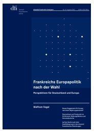 Wolfram Vogel Frankreichs  Europapolitik nach der Wahl - dfi