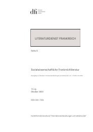 LITERATURDIENST FRANKREICH - dfi