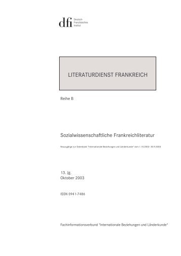 LITERATURDIENST FRANKREICH - dfi
