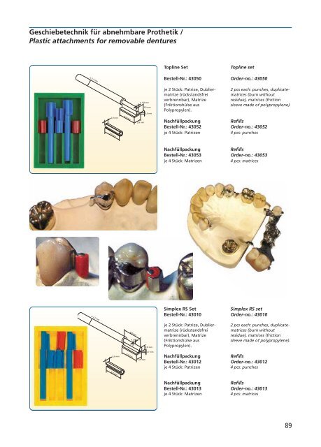 Plastic attachments - DFS Diamon GmbH