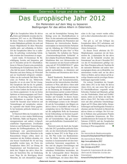 Frohe Weihnachten und Prosit 2012! - Österreich Journal