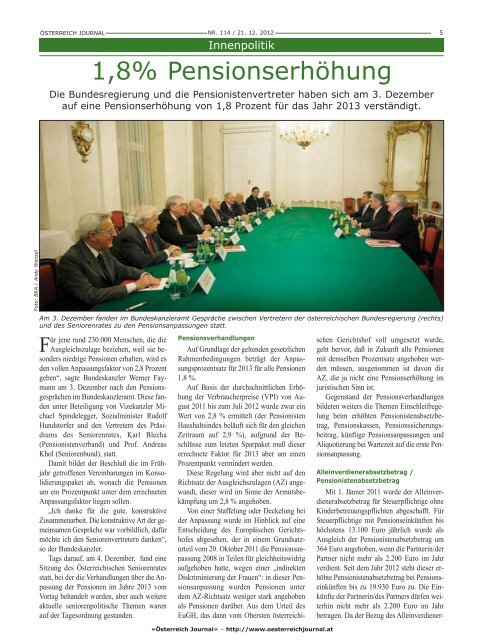 Frohe Weihnachten und Prosit 2012! - Österreich Journal