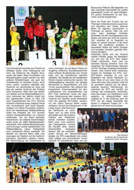 TUT-NEWS 2007 - der Taekwondo Union Thüringen eV